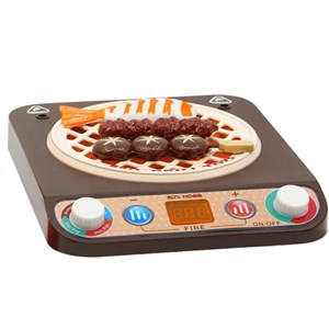 اسباب بازی مینی اجاق گاز باربیکیو برقی 13 قطعه MINI ELECTRIC BBQ OVEN _اسباب بازی لوازم خانگی